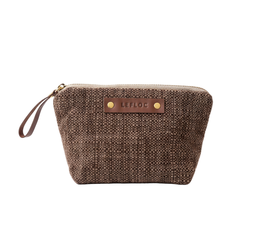 Neceser marrón oscuro