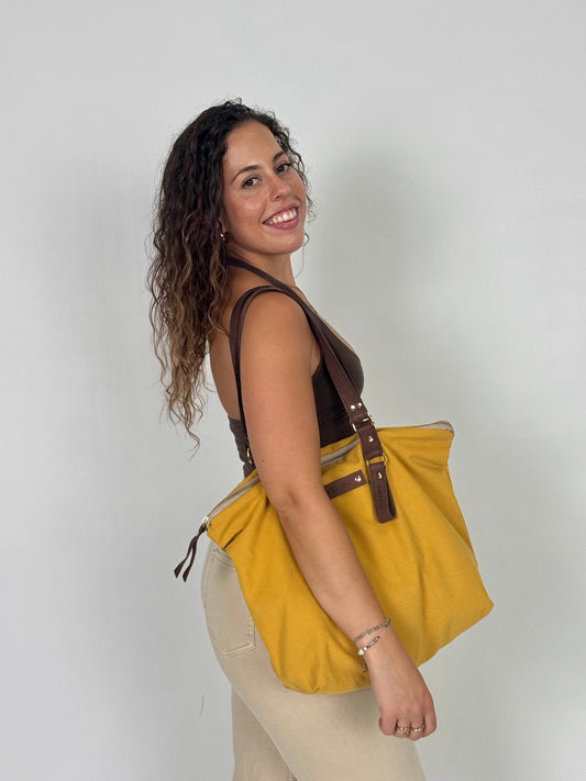 Bolso Paula mostaza