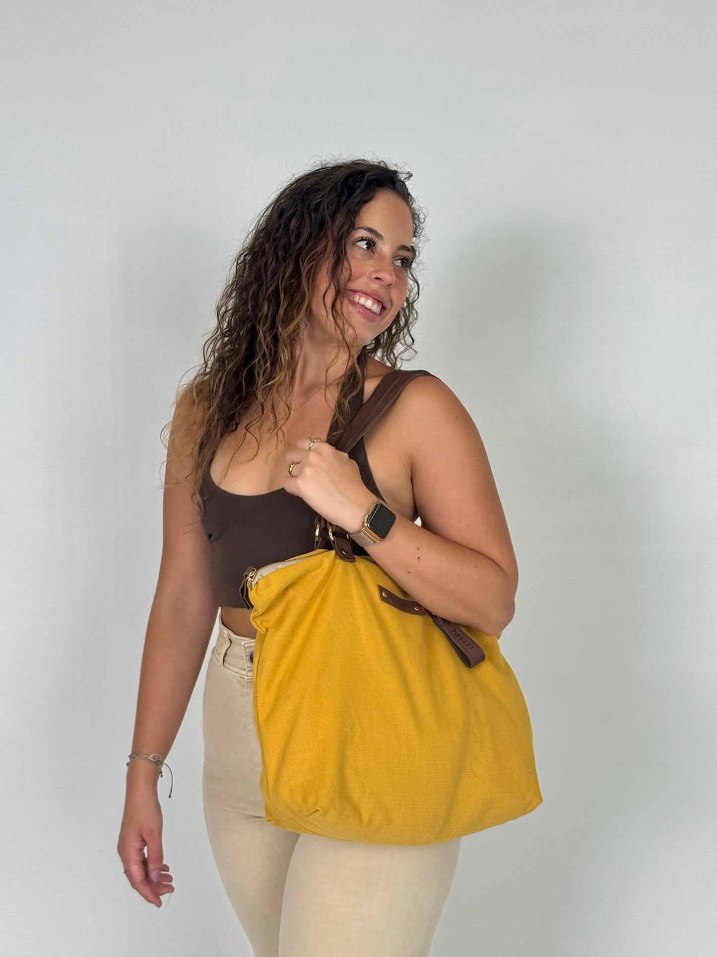 Bolso Paula mostaza