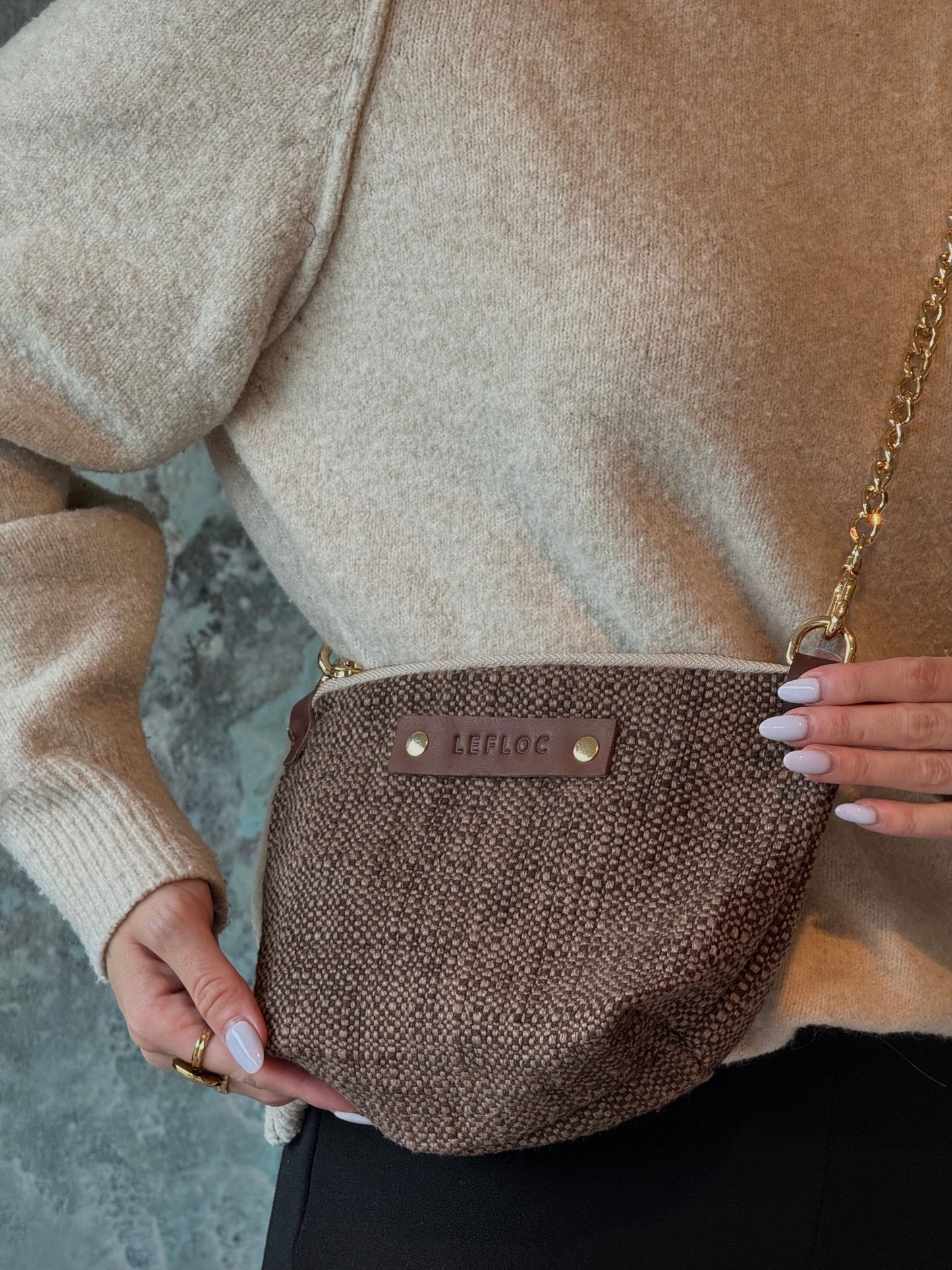 Bolso Lilbag marrón oscuro