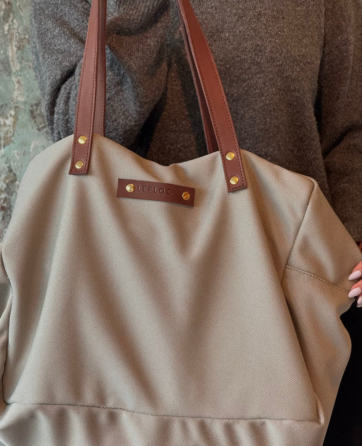 Bolso Ro gris tela técnica