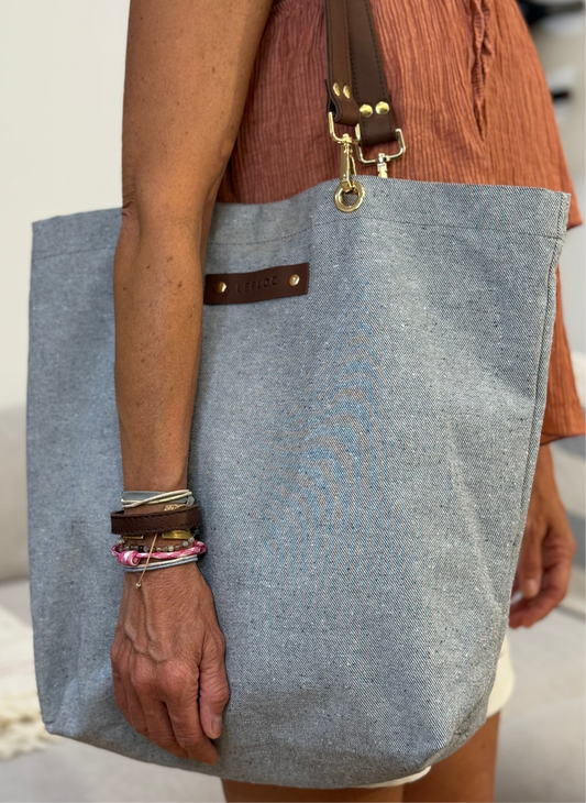 Bolso Mina tejano claro