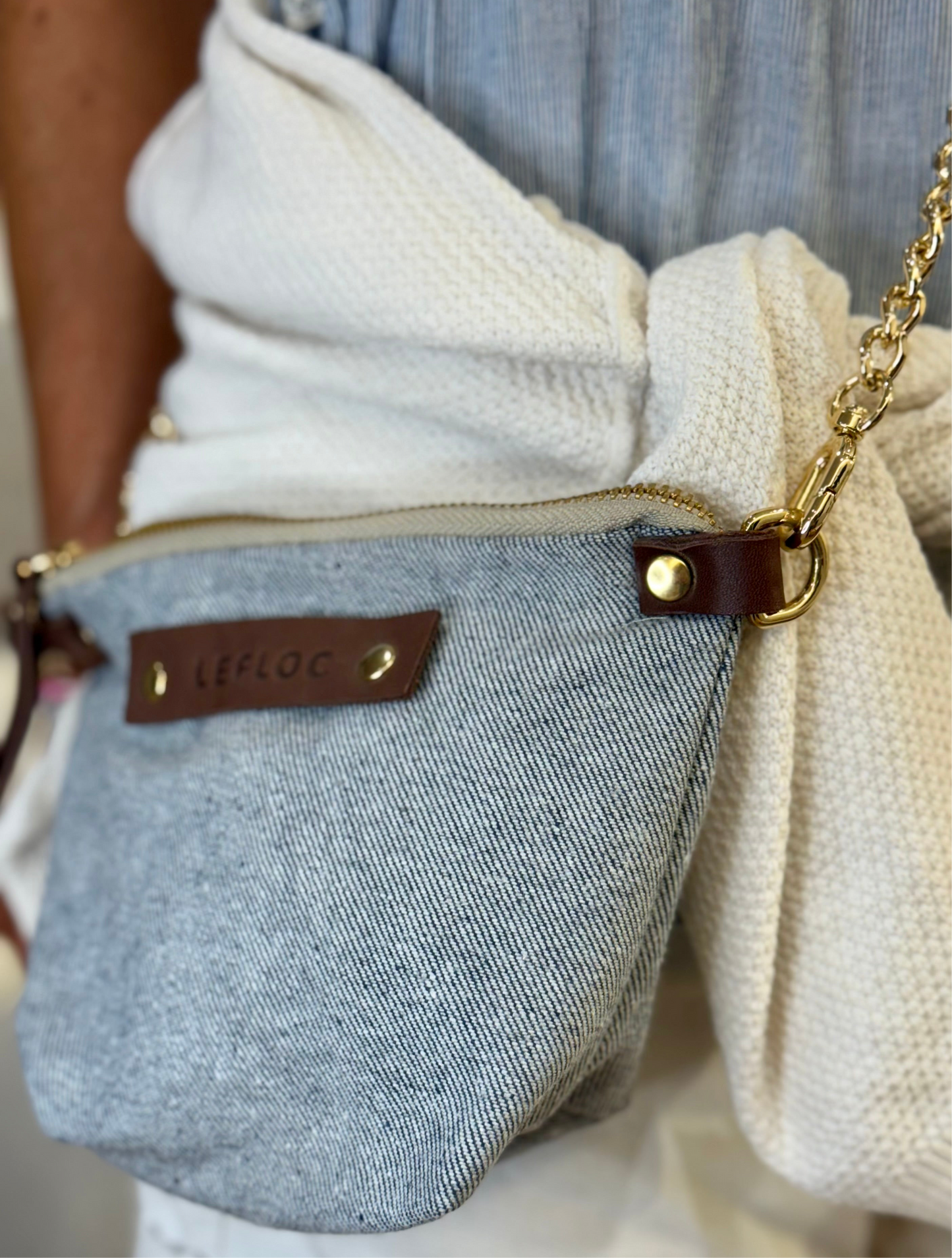 Bolso Lilbag tejano claro