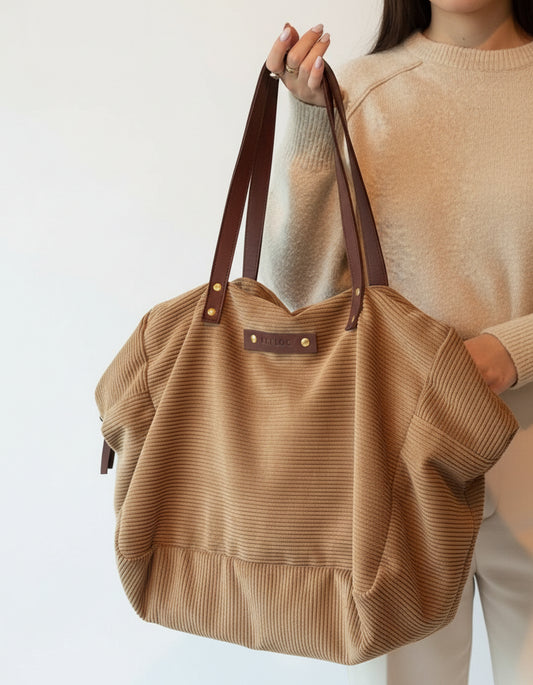 Bolso Ro marrón pana