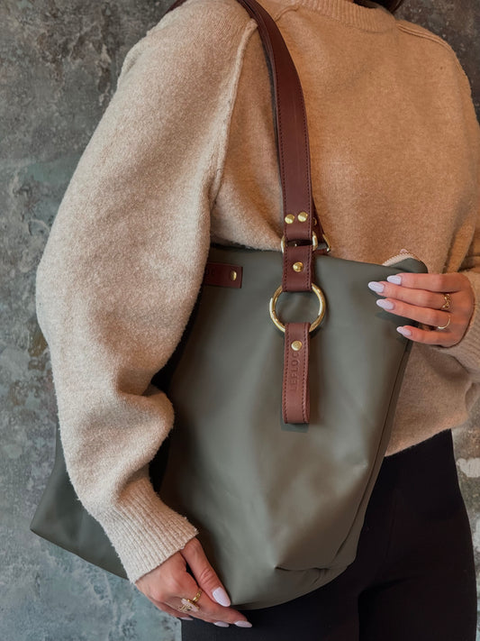 Bolso Paula verde impermeable