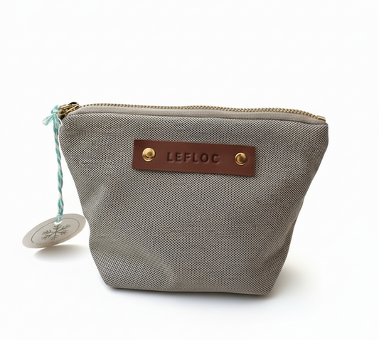 Neceser gris tela técnica