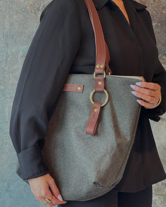 Bolso Paula verde lana