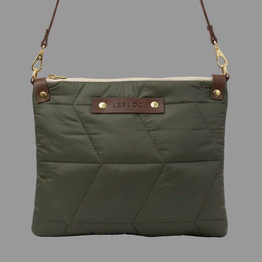 Bolso Lili verde acolchado