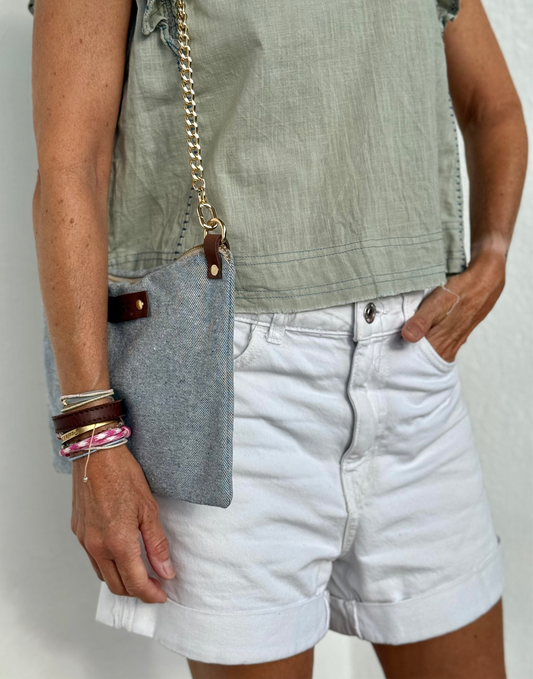 Bolso Lili tejano claro