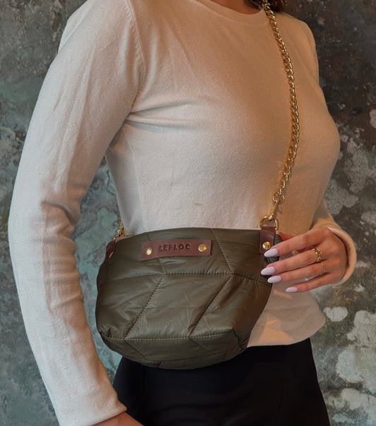 Bolso Lilbag verde acolchado