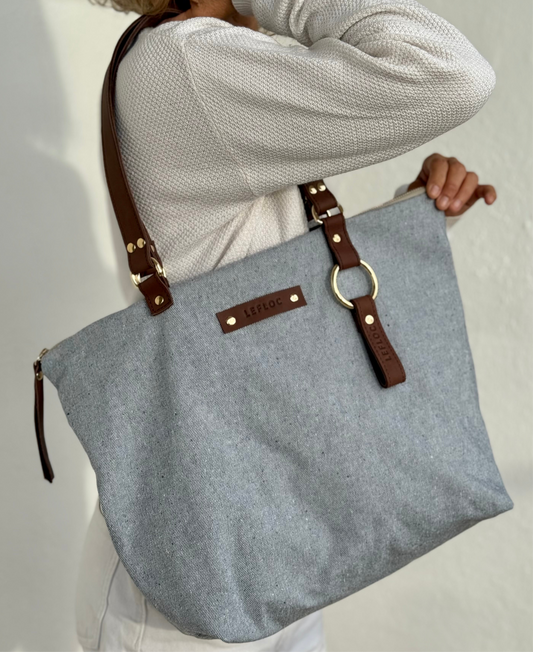 Bolso Paula tejano claro