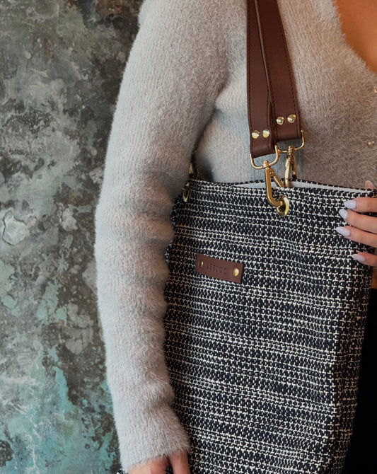 Bolso Mina azul cenefa