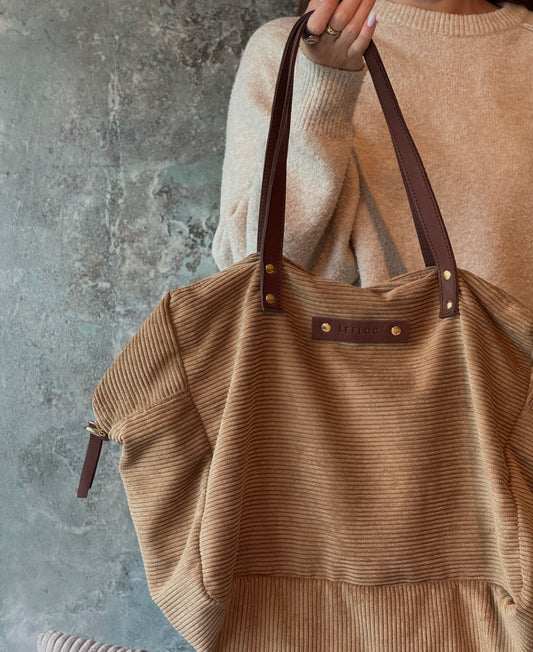 Bolso Ro marrón pana